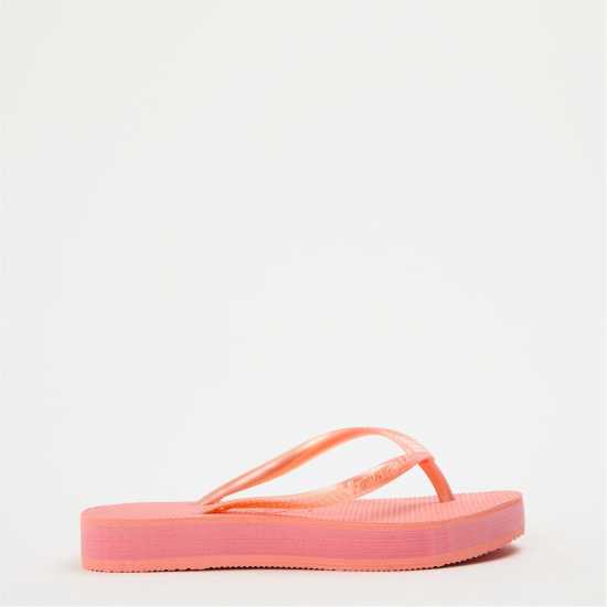 Havaianas Джапанки Kids' Slim Flatform Golden Flip Flops PEACH ROSE 