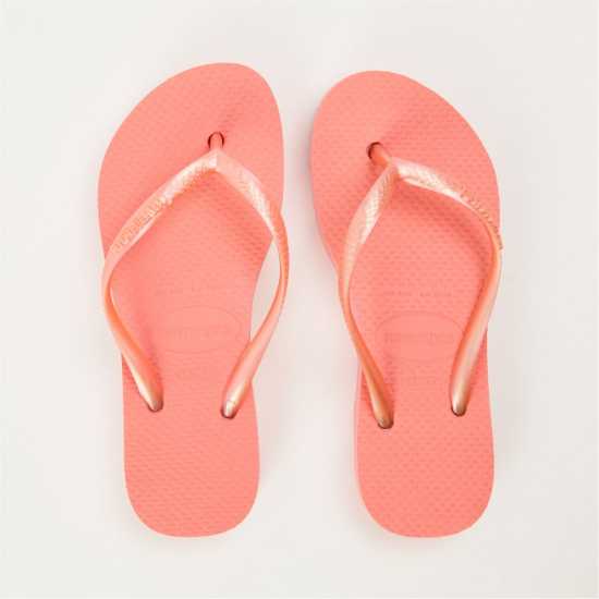Havaianas Джапанки Kids' Slim Flatform Golden Flip Flops PEACH ROSE 