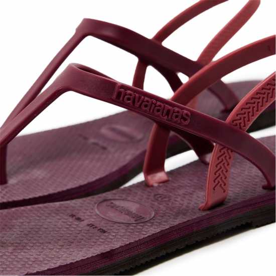 Havaianas Kids' Hav You Paraty Rj Black Flip Flops Purple Soil 