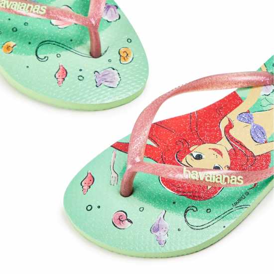 Havaianas Джапанки Unisex Kids Slim Princess Citronella Flip Flops Green Multi 