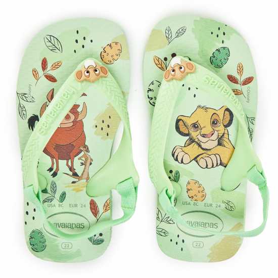 Havaianas Джапанки Unisex Kids' Disney Classics Flip Flops Green 