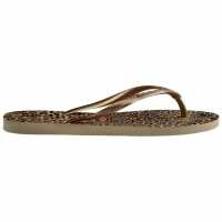 Havaianas Джапанки Kids' Hav Slim Animals Sand Grey/golden Flip Flops Sand Grey/Gold 