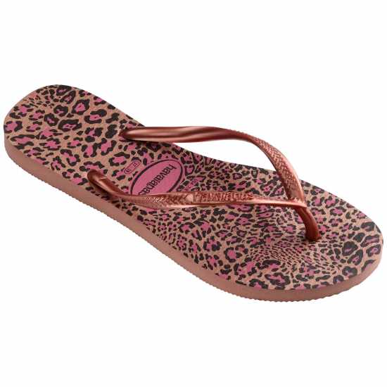 Havaianas Джапанки Hav. Slim Animals Sand Grey/golden Flip Flops Girls Havaianas Джапанки Hav. Slim Animals Sand Grey/golden Flip Flops Girls