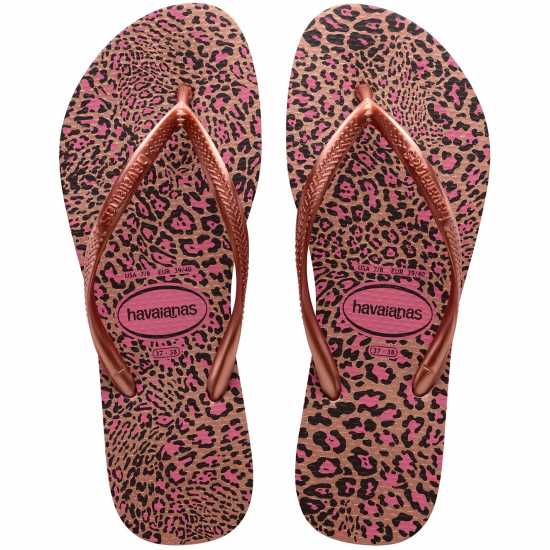 Havaianas Джапанки Hav. Slim Animals Sand Grey/golden Flip Flops Girls Havaianas Джапанки Hav. Slim Animals Sand Grey/golden Flip Flops Girls