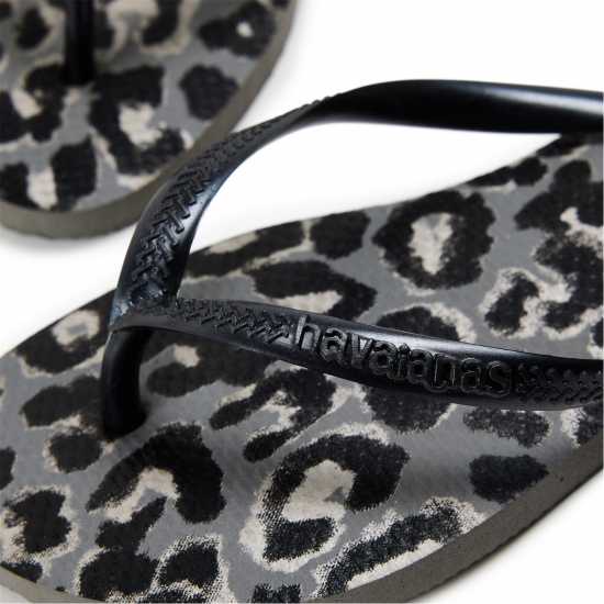 Havaianas Джапанки Kids' Hav Slim Animals Sand Grey/golden Flip Flops Steel Grey 