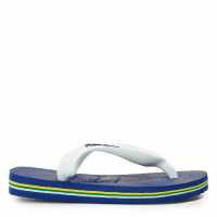 Havaianas Джапанки Hav. Brasil Logo Marine Blue 25/26 Flip Flops Unisex Kids  