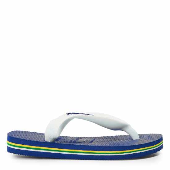 Havaianas Джапанки Hav. Brasil Logo Marine Blue 25/26 Flip Flops Unisex Kids  
