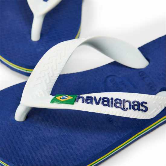Havaianas Джапанки Hav. Brasil Logo Marine Blue 25/26 Flip Flops Unisex Kids  