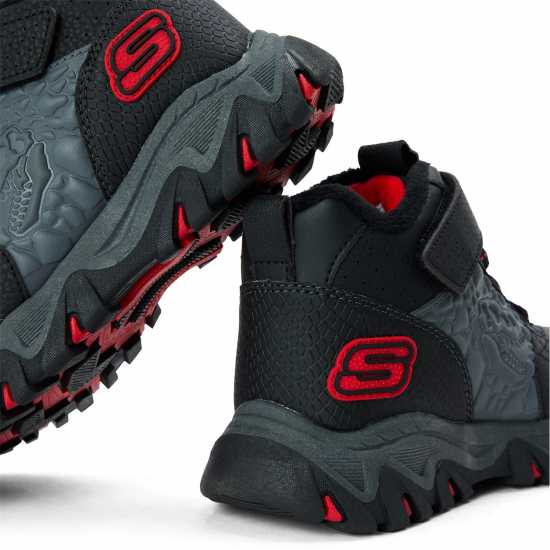 Skechers Unisex Kids' Ranger Non Waterproof Walking Shoes Black/Red 