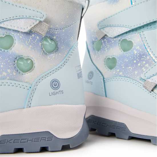 Skechers Double Strap Lighted Waterproof Mid Walking Shoes Unisex Kids Skechers Double Strap Lighted Waterproof Mid Walking Shoes Unisex Kids