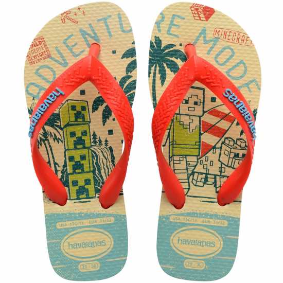 Havaianas Джапанки Unisex Kids' Flip Flops Beige/Orange 