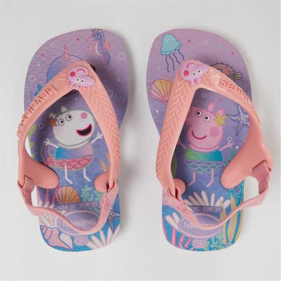 Havaianas Джапанки Unisex Kids' Peppa Pig Ballet Rose Flip Flops Quiet Lilac 