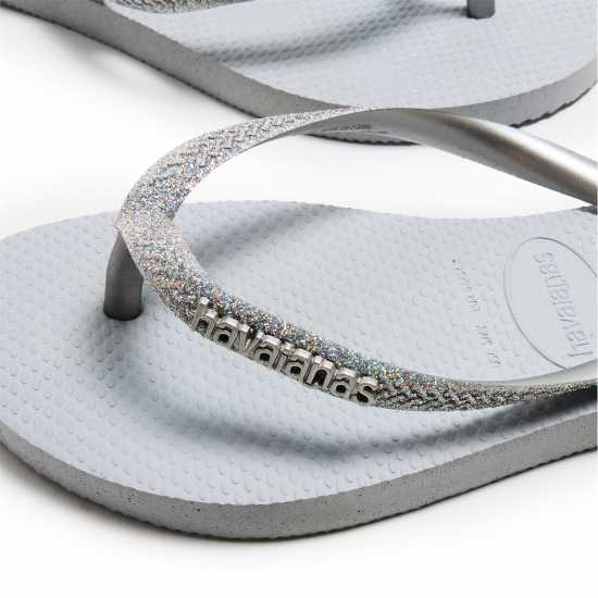 Havaianas Джапанки Unisex Kids Slim Glitter Ii Beige Flip Flops  
