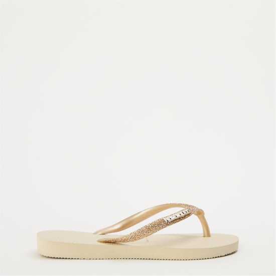 Havaianas Джапанки Hav. Slim Glitter Ii Beige 29/30 Flip Flops Unisex Kids  