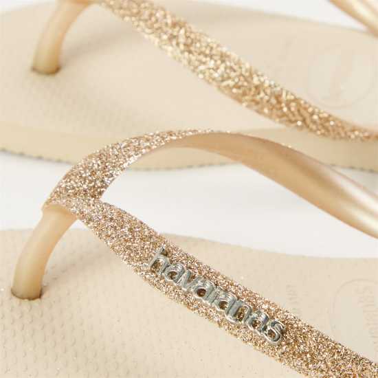 Havaianas Джапанки Hav. Slim Glitter Ii Beige 29/30 Flip Flops Unisex Kids  