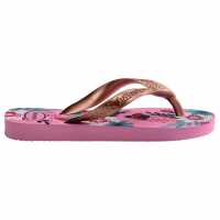 Havaianas Джапанки Unisex Kids Flores Beige Flip Flops Pink Lemonade 