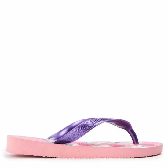 Havaianas Джапанки Unisex Kids Flores Beige Flip Flops Macaron Pink 