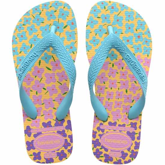 Havaianas Джапанки Hav. Kids Flores Beige 27/28 Flip Flops Unisex Yellowblue Havaianas Джапанки Hav. Kids Flores Beige 27/28 Flip Flops Unisex Yellowblue