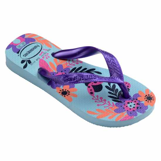 Havaianas Джапанки Hav. Kids Flores Beige 27/28 Flip Flops Unisex Blue Water Havaianas Джапанки Hav. Kids Flores Beige 27/28 Flip Flops Unisex Blue Water