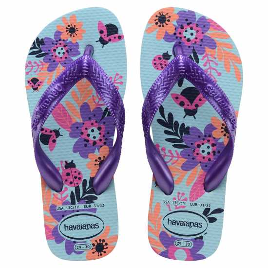 Havaianas Джапанки Hav. Kids Flores Beige 27/28 Flip Flops Unisex Blue Water Havaianas Джапанки Hav. Kids Flores Beige 27/28 Flip Flops Unisex Blue Water