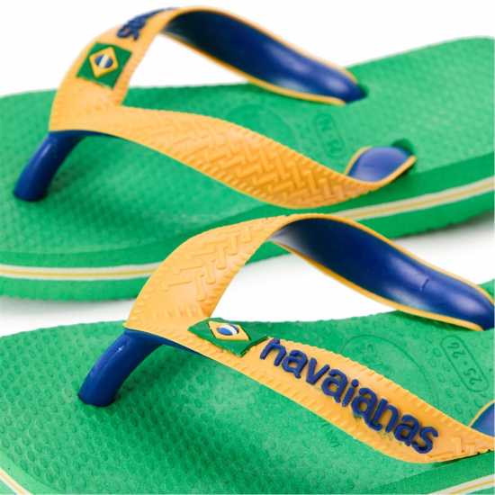 Havaianas Джапанки Hav. Brasil Mix Leaf Green/marine B Flip Flops Girls  