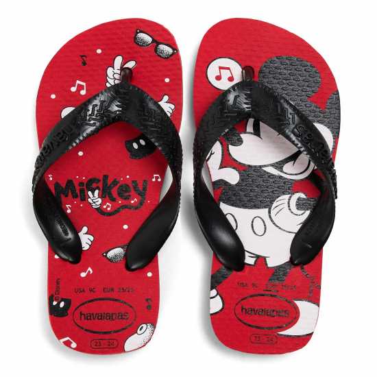 Havaianas Джапанки Hav. Top Disney Ruby Red/black 23/2 Flip Flops Boys  