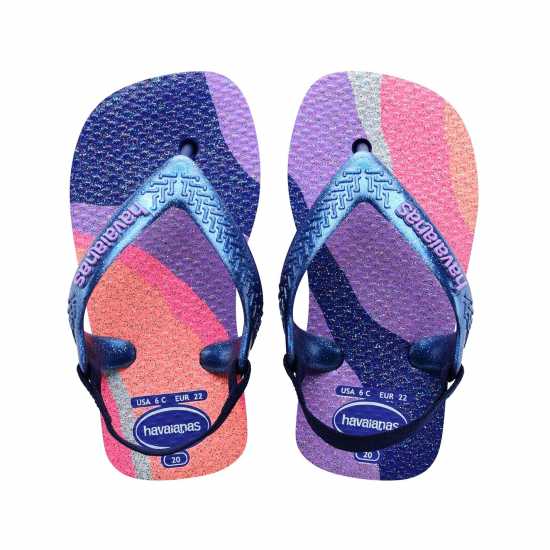 Havaianas Джапанки Hav. Baby Palette Glow Velvet Rose Flip Flops Unisex Kids Marine Blue 
