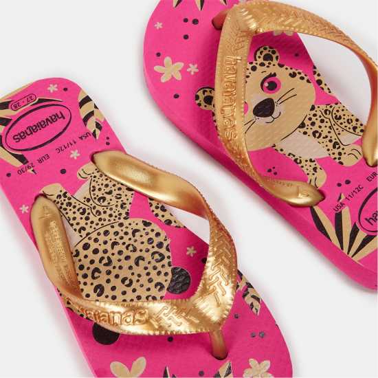 Havaianas Джапанки Unisex Kids' Top Pets Flip Flops Pink Flux 