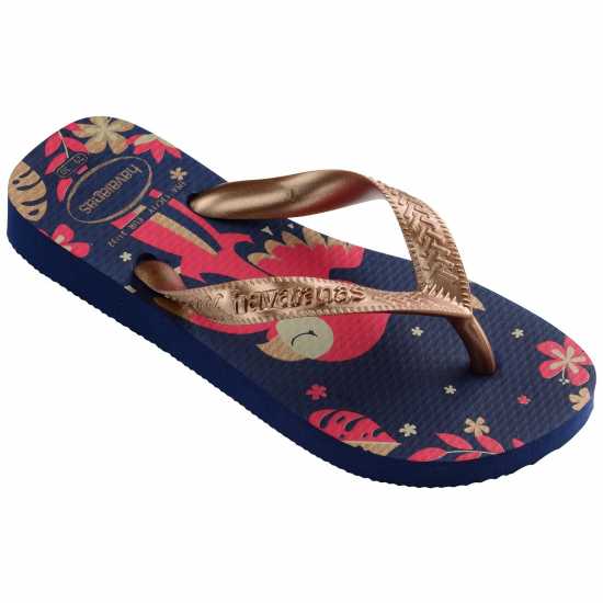 Havaianas Джапанки Unisex Kids' Top Pets Flip Flops Navy Blue/Rose 