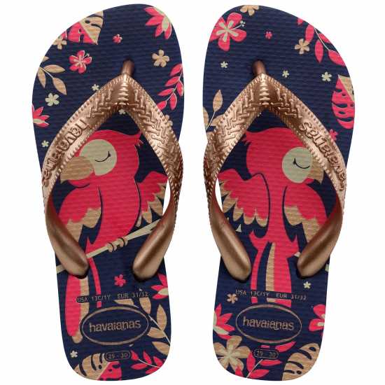 Havaianas Джапанки Unisex Kids' Top Pets Flip Flops Navy Blue/Rose 