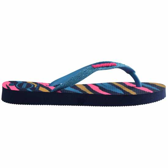 Havaianas Джапанки Hav. Kids Slim Glitter Trendy Pink Flip Flops Unisex Navy Blue 
