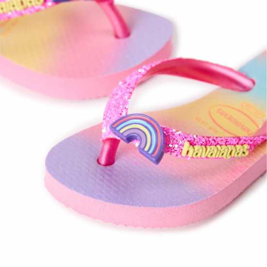 Havaianas Джапанки Unisex Kids Slim Glitter Pink Flip Flops Pink Lemonade 