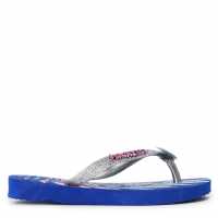 Havaianas Джапанки Unisex Kids Slim Glitter Pink Flip Flops Marine Blue 