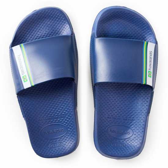 Havaianas Джапанки Hav. Slide Brasil Navy Blue 29/30 Flip Flops Unisex Kids  