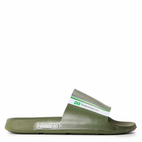 Havaianas Джапанки Hav. Slide Brasil Green 31/32 Flip Flops Unisex Kids  