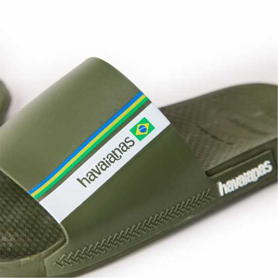 Havaianas Джапанки Hav. Slide Brasil Green 31/32 Flip Flops Unisex Kids  