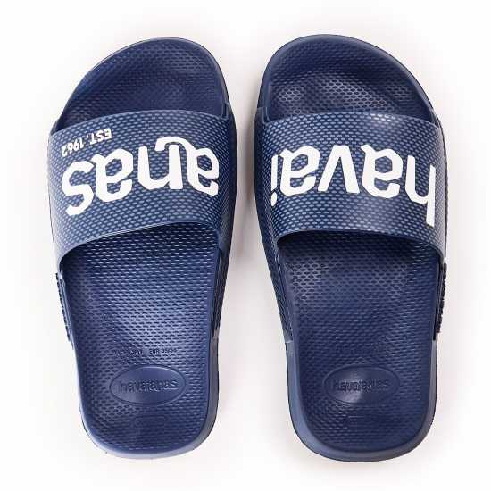 Havaianas Джапанки Hav. Slide Classic Logomania Navy B Flip Flops Unisex Kids  