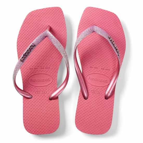 Havaianas Джапанки Hav. Square Glitter Velvet Rose 33/ Flip Flops Unisex Kids  