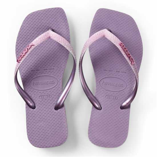 Havaianas Джапанки Hav. Square Glitter Malve 33/34 Flip Flops Unisex Kids  