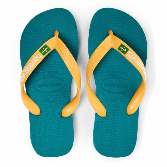 Havaianas Джапанки Hav. Brasil Logo Vibe Green 33/34 Flip Flops Unisex Kids Havaianas Джапанки Hav. Brasil Logo Vibe Green 33/34 Flip Flops Unisex Kids
