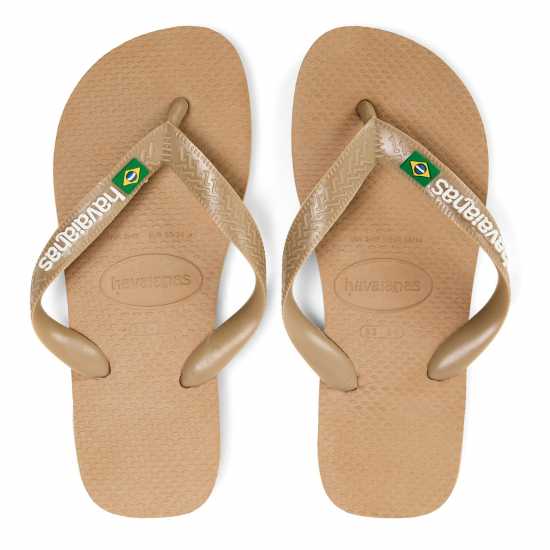 Havaianas Джапанки Hav. Brasil Logo Rose Gold 33/34 Flip Flops Unisex Kids Havaianas Джапанки Hav. Brasil Logo Rose Gold 33/34 Flip Flops Unisex Kids