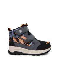 Skechers Trekking Lightup Boots Boys Угъл/Черен Детски туристически обувки
