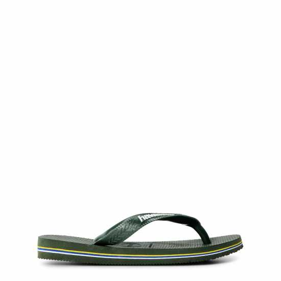 Havaianas Джапанки Hav. Brasil Logo Green Olive 29/30 Flip Flops Unisex Kids  