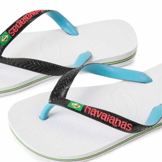 Havaianas Джапанки Unisex Kids Brasil Mix White/black Flip Flops  