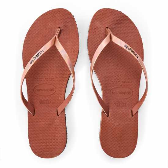 Havaianas Джапанки Hav. You Metallic Rust 33/34 Flip Flops Unisex Kids Havaianas Джапанки Hav. You Metallic Rust 33/34 Flip Flops Unisex Kids