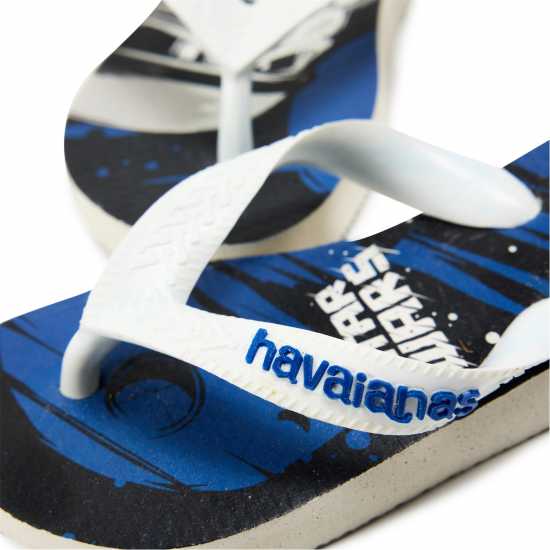 Havaianas Джапанки Unisex Kids Star Wars White Star Blue Flip Flops  