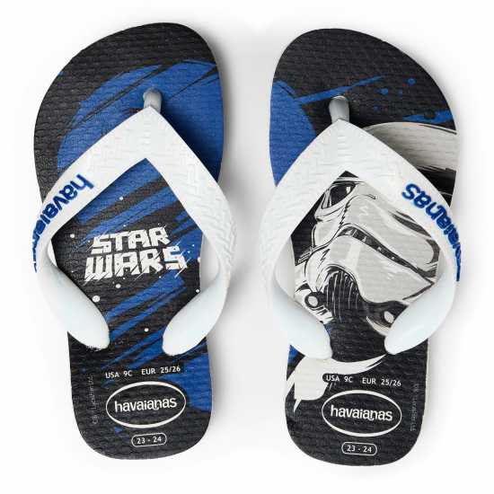 Havaianas Джапанки Hav. Star Wars White/star Blue/whit Flip Flops Unisex Kids  