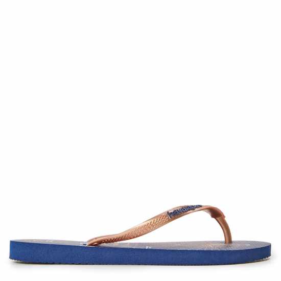 Havaianas Джапанки Hav. Slim Nautical Navy Blue/rose G Flip Flops Unisex Kids  