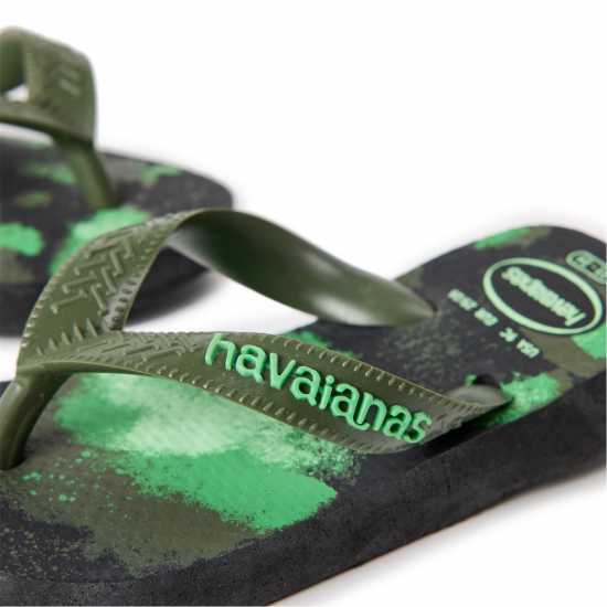 Havaianas Джапанки Hav. Top Camu Black/moss 23/24 Flip Flops Unisex Kids  