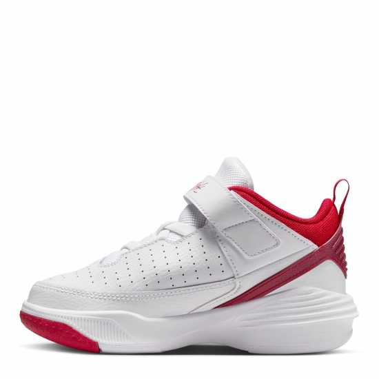 Air Jordan Max Aura 5 Little Kids' Shoes White/Red/Black Мъжки баскетболни маратонки